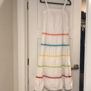 White maxi dress